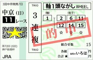 神戸新聞杯3連複240922